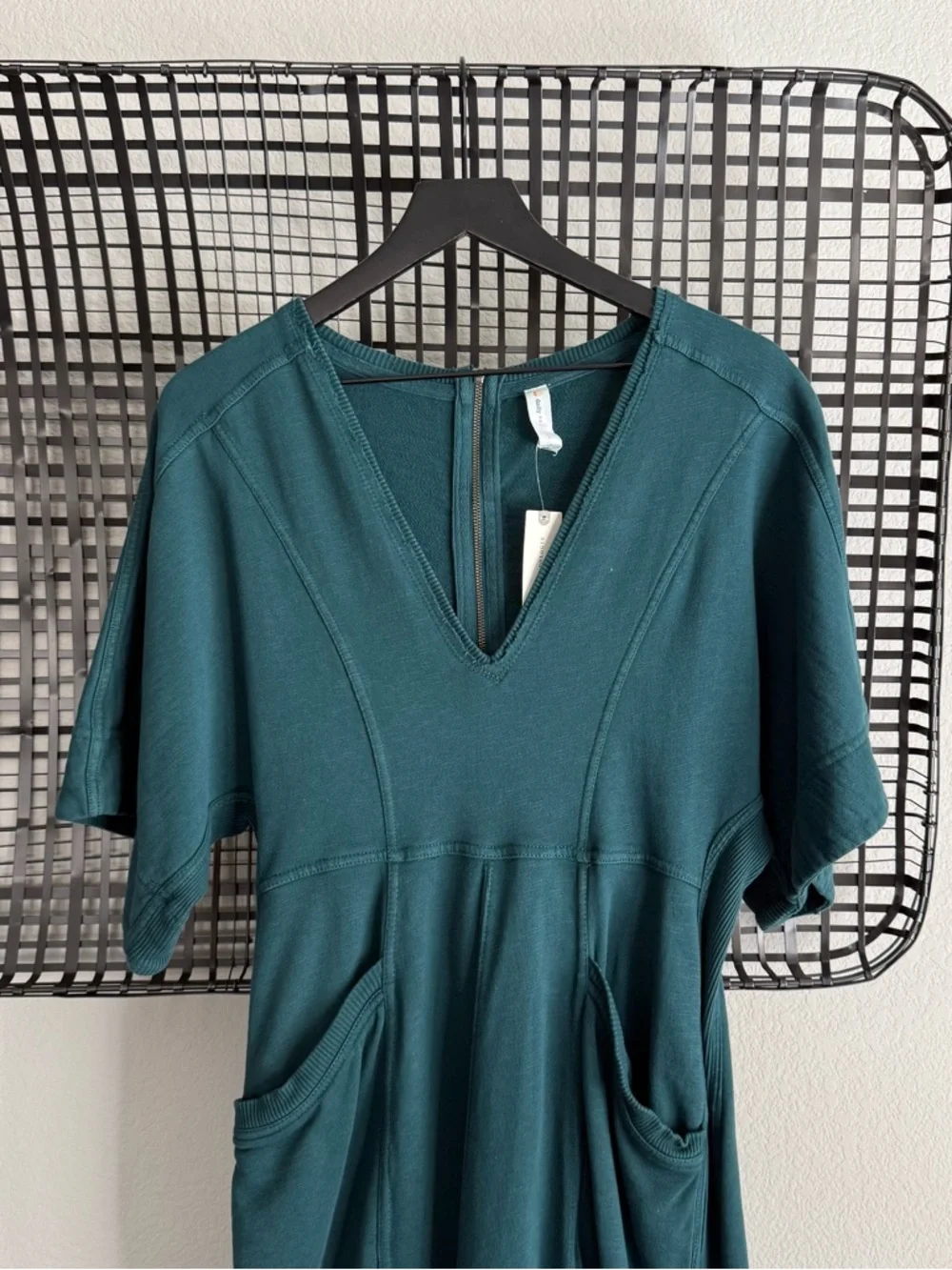 Anthropologie daily practice arta short sleeve jumpsuit in green - Picture 3 of 10